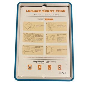 LEISURE SPROT CASE for IPAD Shock Resistant Tablet Case BLUE